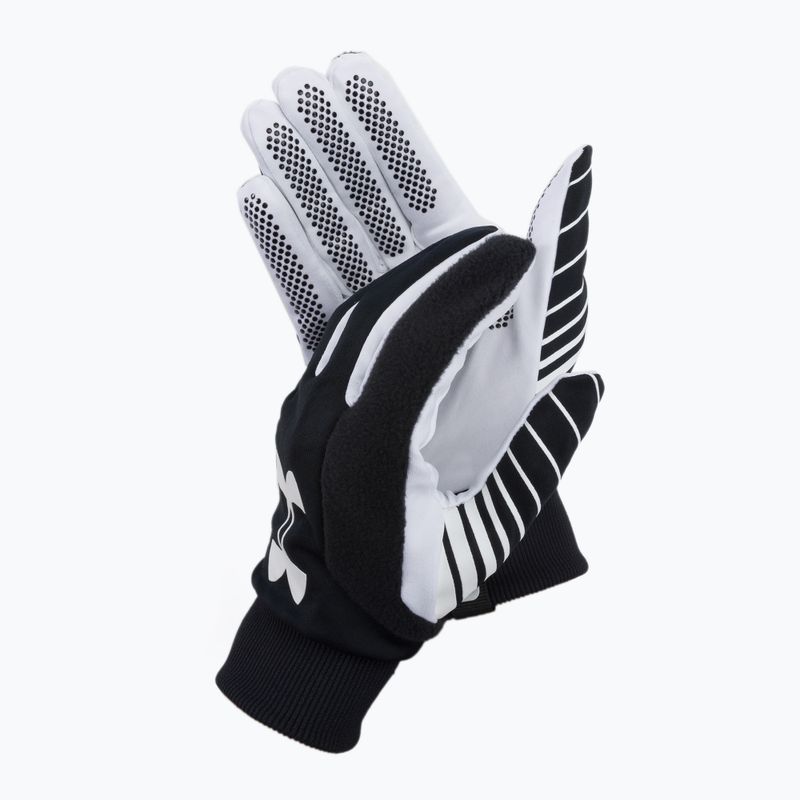 Guanti da calcio Under Armour Field Player'S 2.0 da uomo nero/bianco/bianco