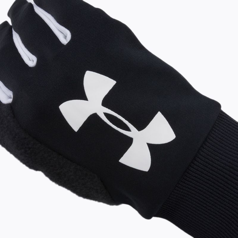 Guanti da calcio Under Armour Field Player'S 2.0 da uomo nero/bianco/bianco 4