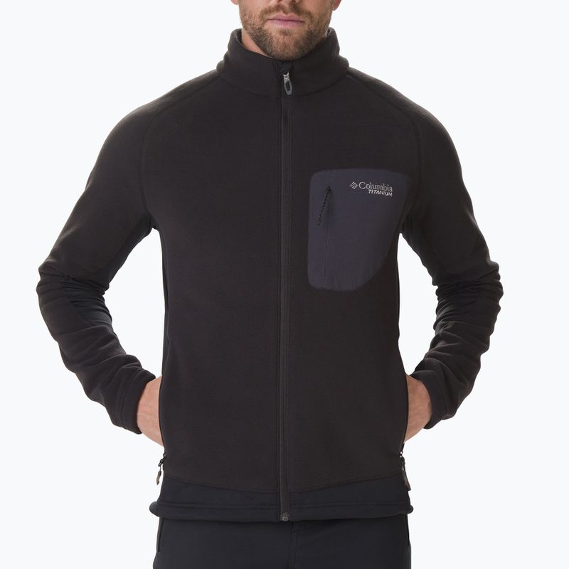 Columbia Titan Pass 2.0 II felpa da trekking uomo nero
