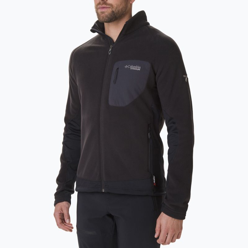 Columbia Titan Pass 2.0 II felpa da trekking uomo nero 2