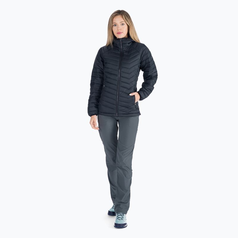 Columbia Powder Lite Piumino da donna con cappuccio nero 7