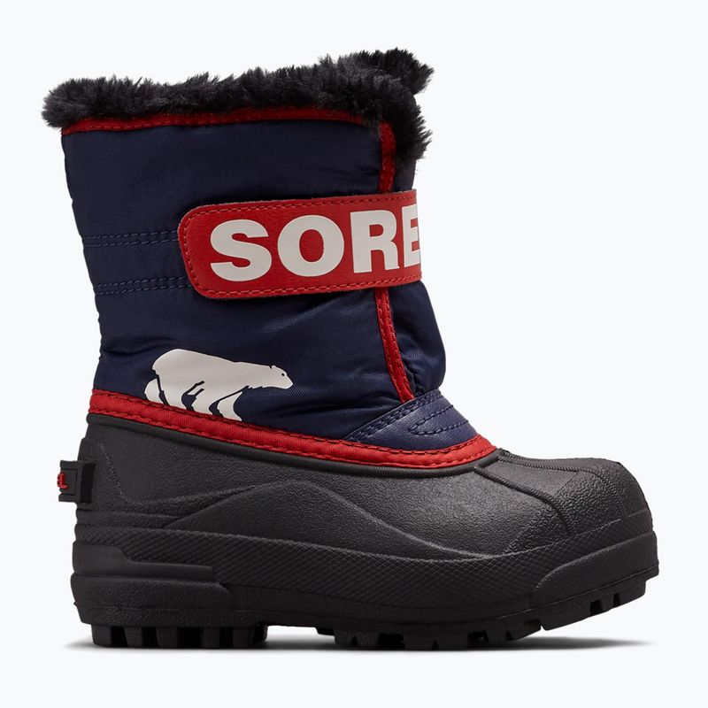 Sorel Snow Commander junior stivali da neve notturno/rosso vela 7