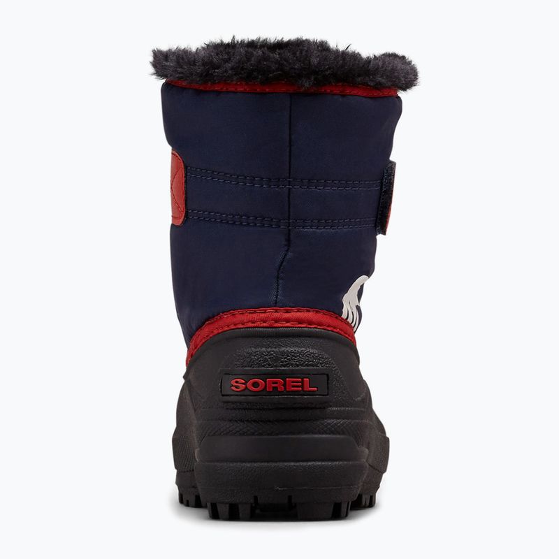Sorel Snow Commander junior stivali da neve notturno/rosso vela 9