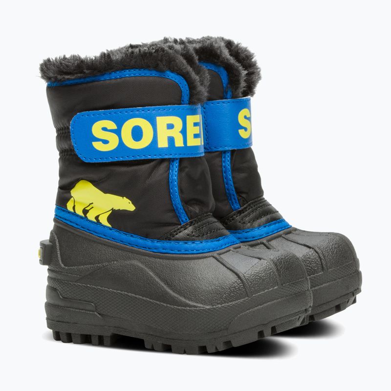 Sorel Snow Commander, stivali da neve per bambini, nero/super blu 9