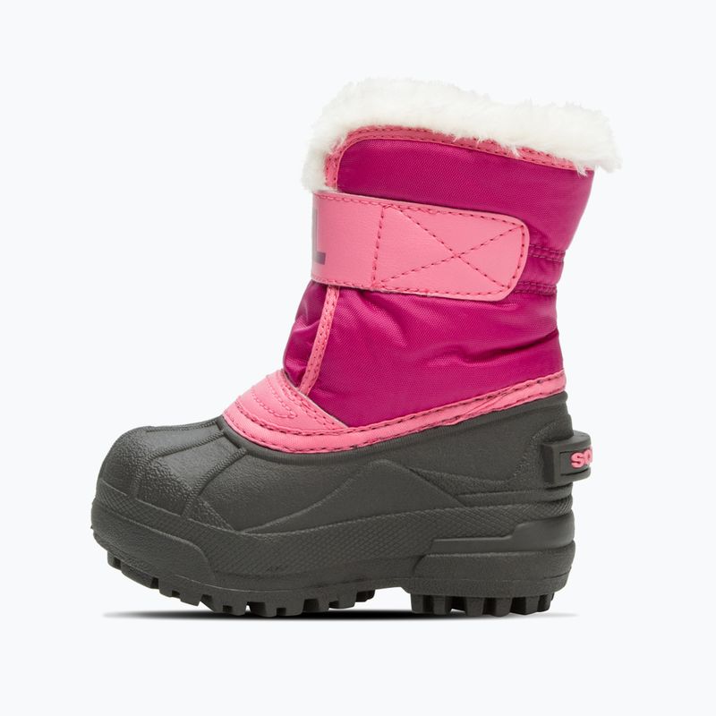 Sorel Snow Commander, stivali da neve per bambini, rosa tropicale e arancio scuro 8