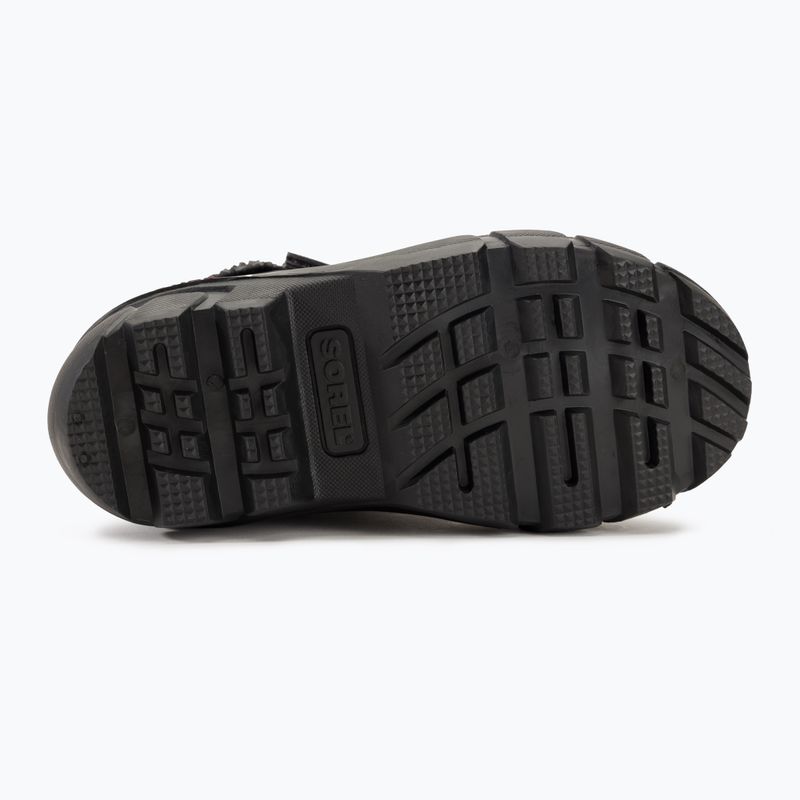 Sorel Flurry Dtv, stivali da neve per bambini, nero/rosso brillante 5
