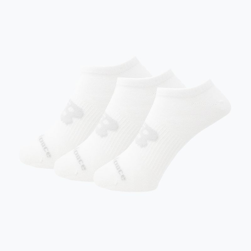 Calzini New Balance Flat Knit No Show 3 paia bianchi