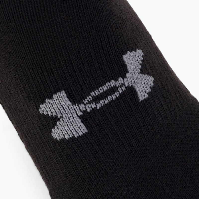 Calze Under Armour Heatgear Low Cut 3 paia nero/nero/acciaio 4