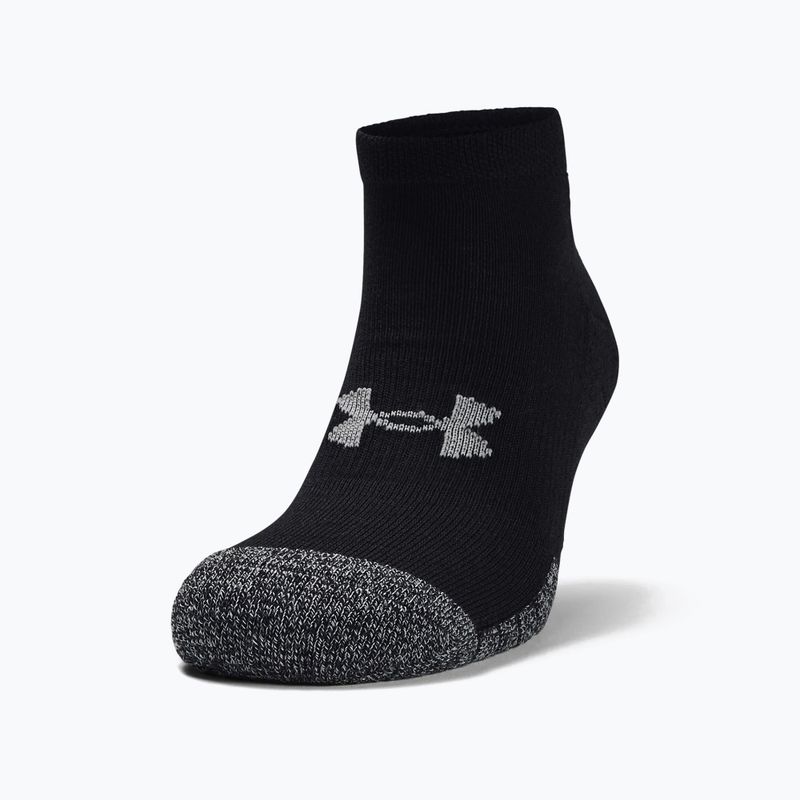 Calze Under Armour Heatgear Low Cut 3 paia nero/nero/acciaio 5