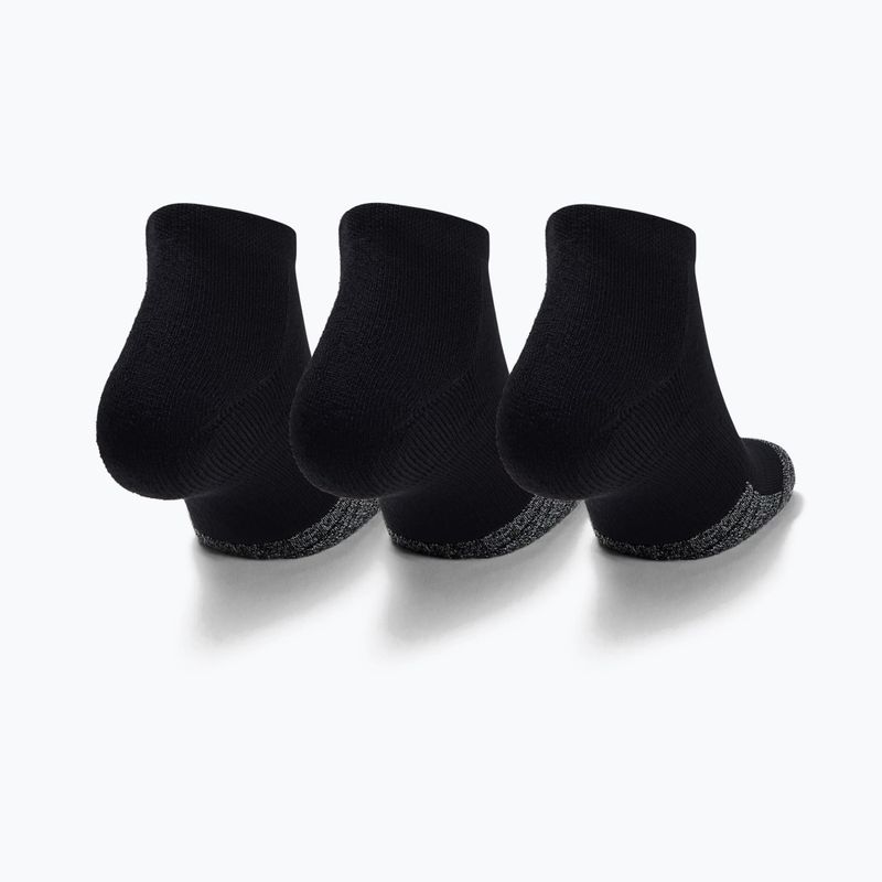 Calze Under Armour Heatgear Low Cut 3 paia nero/nero/acciaio 9