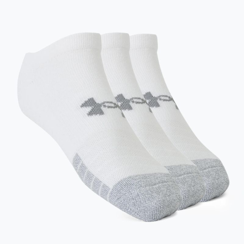 Calzini Under Armour UA Heatgear No Show 3 paia bianco/bianco/acciaio