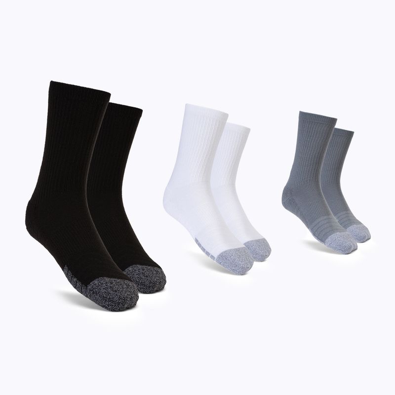 Calzini Under Armour Heatgear 3 paia acciaio/bianco/nero