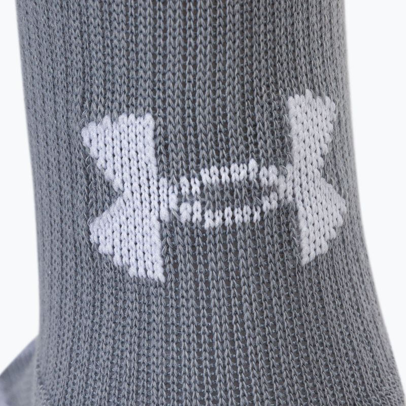 Calzini Under Armour Heatgear 3 paia acciaio/bianco/nero 10