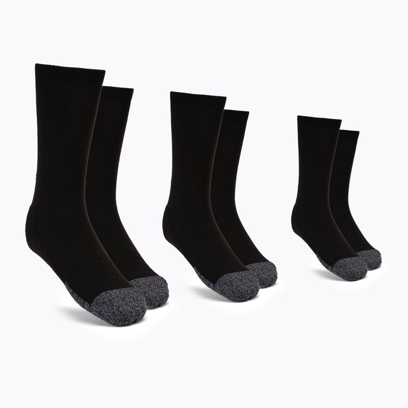 Calze Under Armour Heatgear Crew 3 paia nero/nero/tee