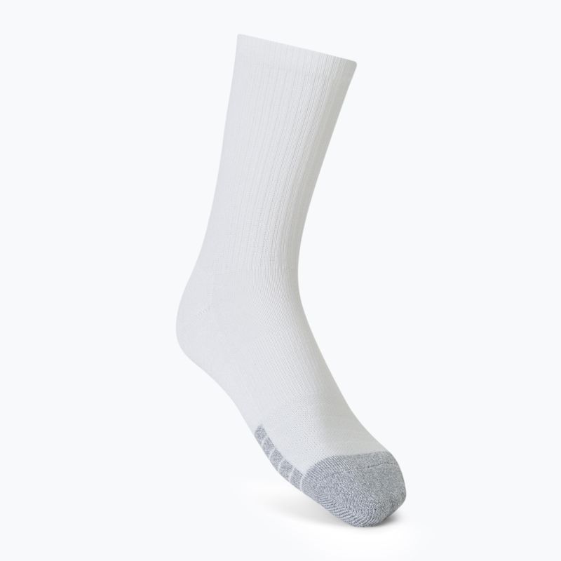 Under Armour Heatgear Crew 3 paia di calzini bianchi/bianchi/acciaio 2