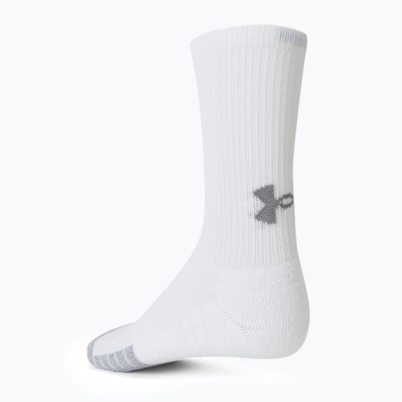 Under Armour Heatgear Crew 3 paia di calzini bianchi/bianchi/acciaio 3