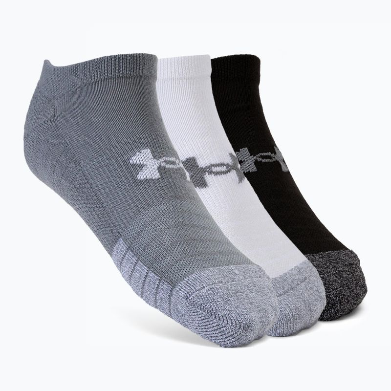 Calzini Under Armour UA Heatgear No Show 3 paia acciaio/bianco/bianco