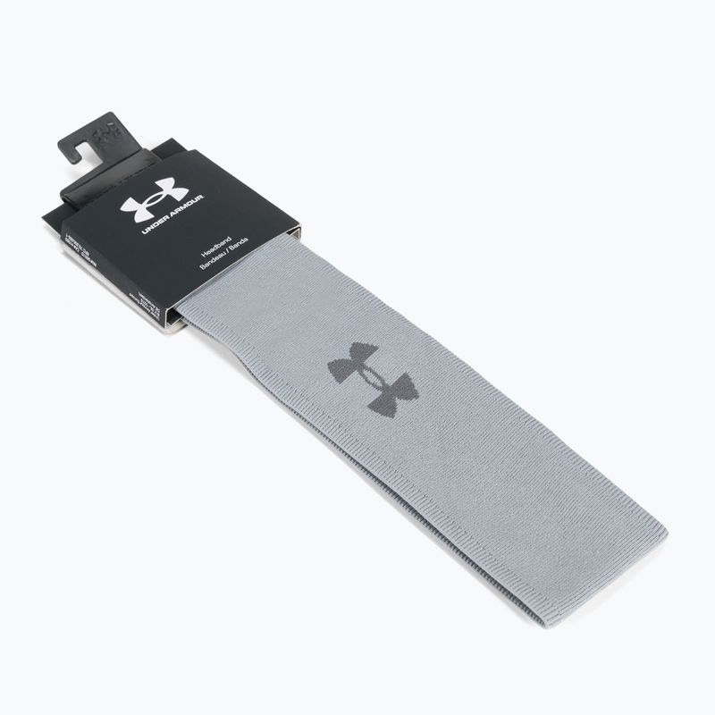 Under Armour UA Jacquard Perfect fascia da donna grigia