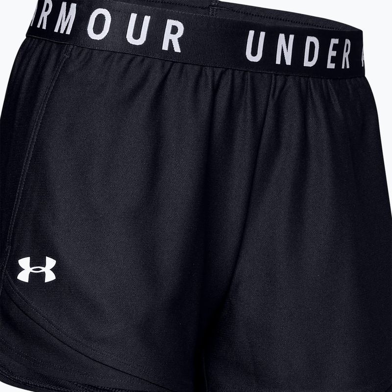 Pantaloncini da allenamento Under Armour Play Up 3.0 donna nero/nero/bianco 6