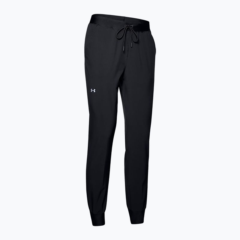 Pantaloni da allenamento da donna Under Armour Armour Sport Woven nero/argento metallico 3