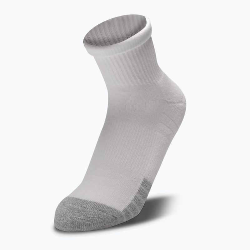 Calzini Under Armour Heatgear Quarter 3 paia bianco/bianco/acciaio