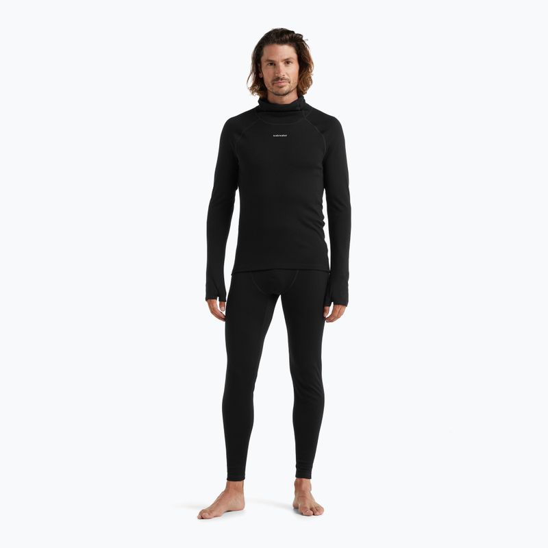 Pantaloni termici da uomo icebreaker Merino nero 2