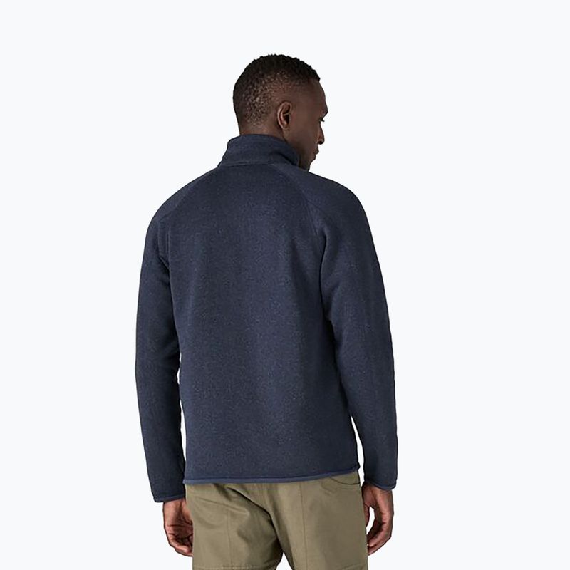 Uomo Patagonia Better Sweater 1/4 Zip felpa in pile nuova marina 3