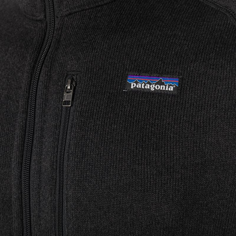 Uomo Patagonia Better Sweater Felpa da trekking in pile nero 5