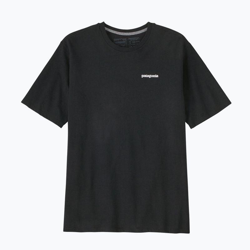 Maglietta da trekking Patagonia P-6 Logo Responsibili-Tee uomo nero 9
