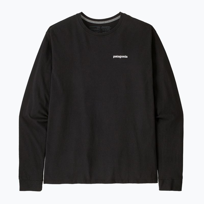 Patagonia P-6 Logo Responsibili trekking longsleeve uomo nero 4