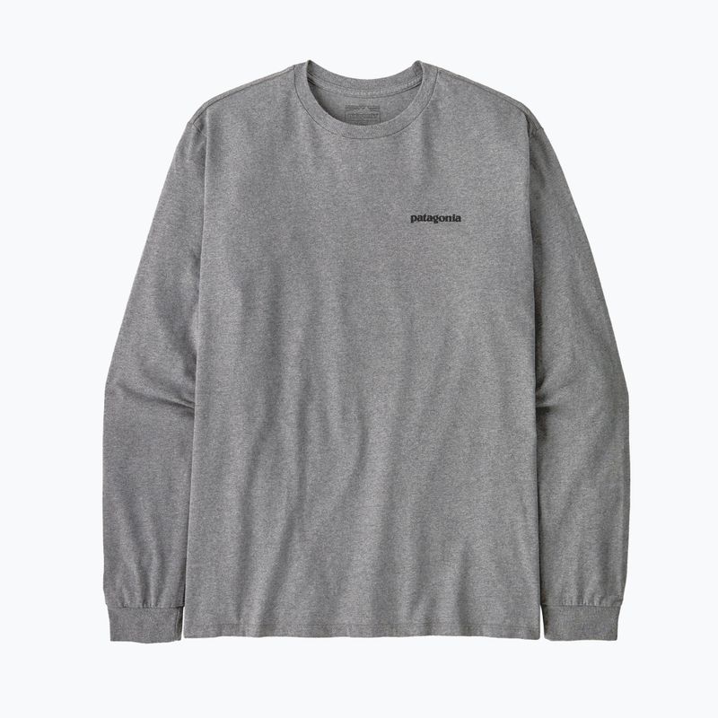 Patagonia P-6 Logo Responsibili gravel heather longsleeve da uomo 3