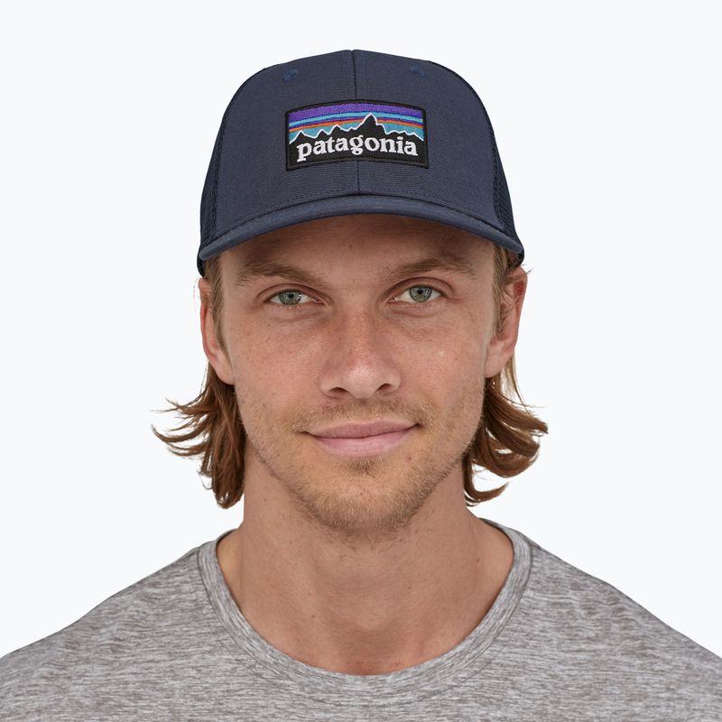 Cappello da baseball Patagonia P-6 Logo Trucker blu navy 3