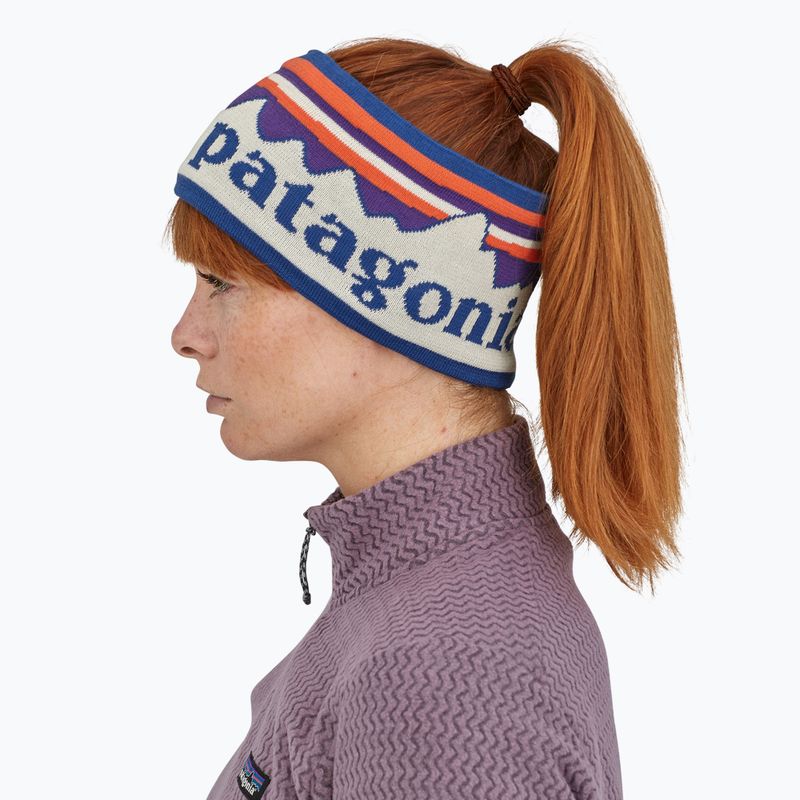 Fascia donna Patagonia Powder Town fitz roy sunrise knit/birch white 3