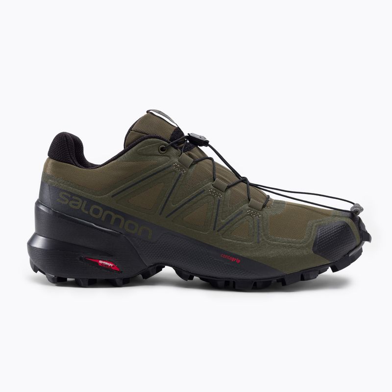 Scarpe da corsa Salomon Speedcross 5 Wide grape leaf/nero da uomo 2