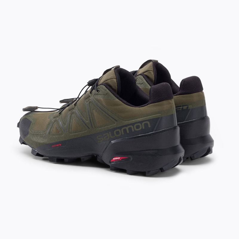 Scarpe da corsa Salomon Speedcross 5 Wide grape leaf/nero da uomo 3