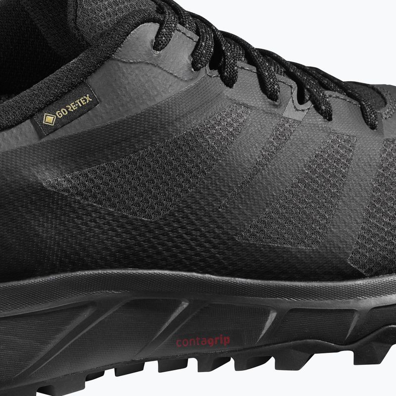 Scarpe da corsa Salomon Trailster 2 GTX da uomo phantom/ebony/nero 11