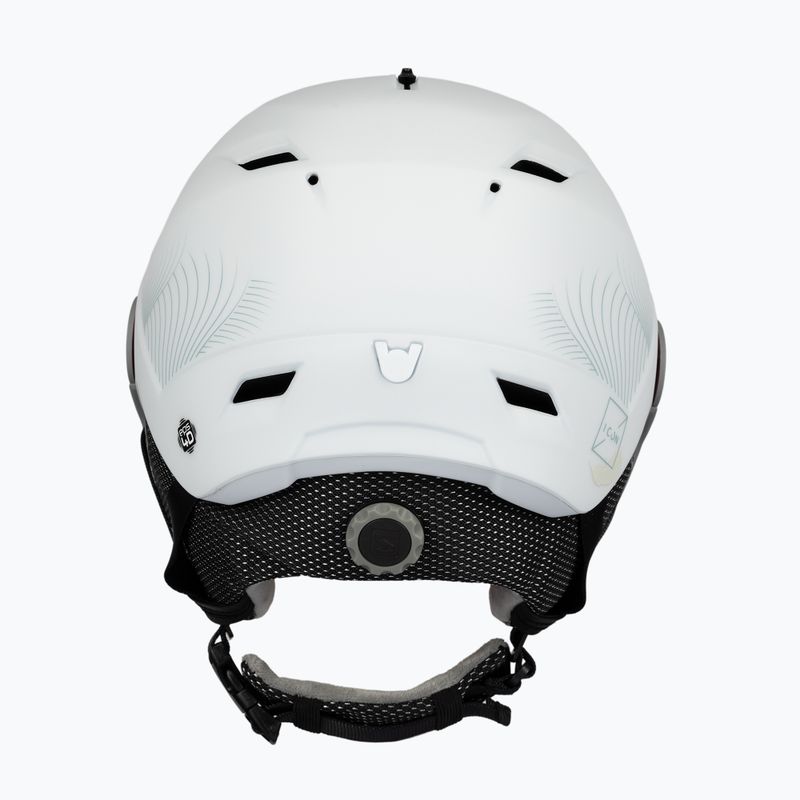 Casco da sci da donna Salomon Icon LT Visor S2 bianco/blu medio 3