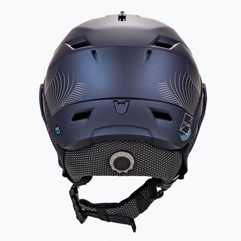 Casco da sci da donna Salomon Icon LT Visor S2 glicine blu/marino medio 3