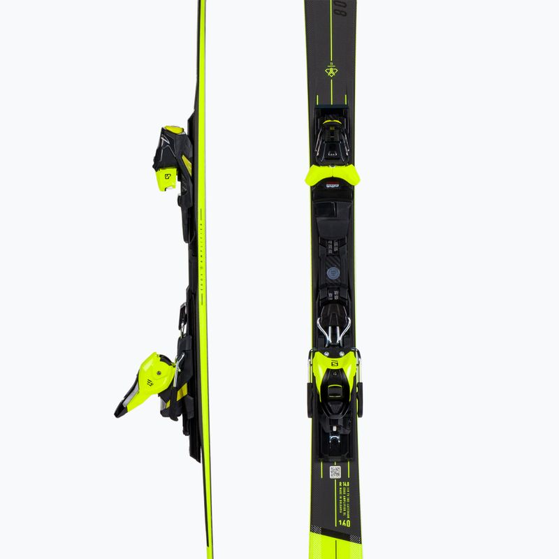 Sci da discesa da uomo Salomon S/Max 8 + attacchi M11 GW nero/giallo 4