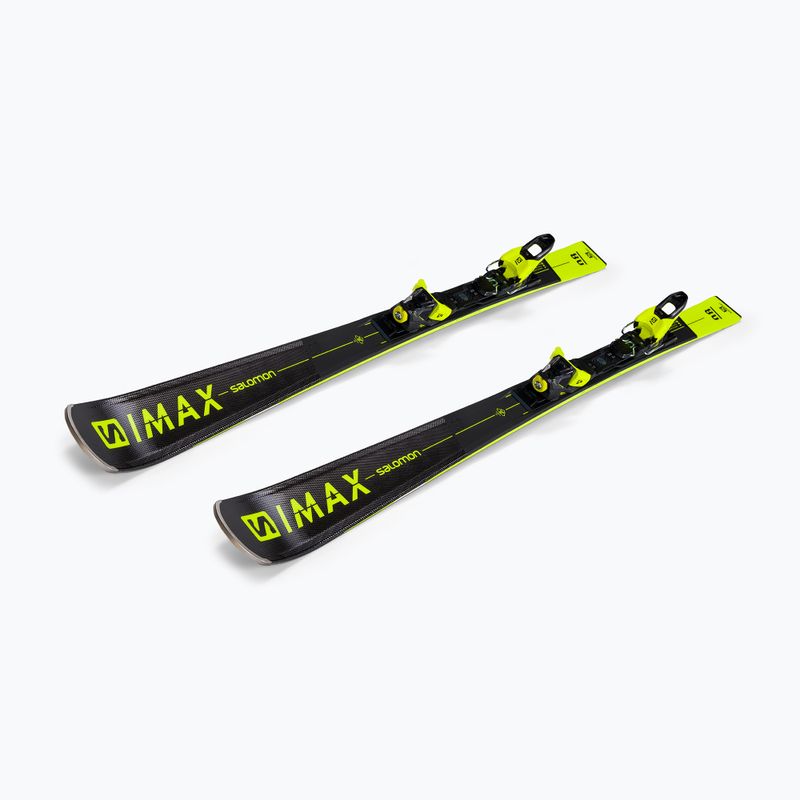 Sci da discesa da uomo Salomon S/Max 8 + attacchi M11 GW nero/giallo 5
