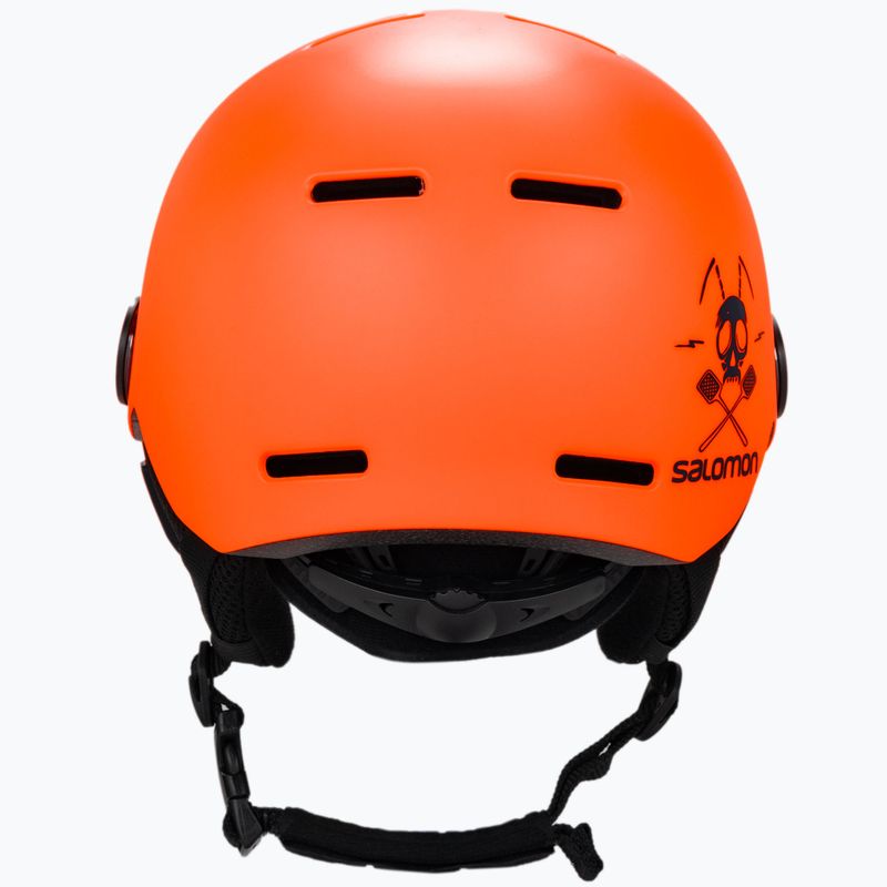 Casco da sci per bambini Salomon Grom Visor arancione fiammante/tonico 3