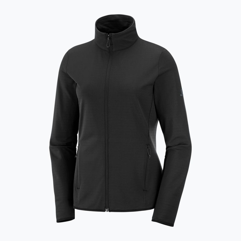 Giacca trekking donna Salomon Outrack Full Zip Mid nero 4