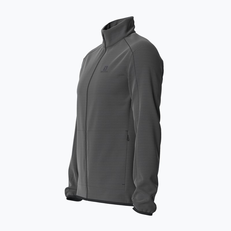 Giacca da trekking da uomo Salomon Outrack Full Zip Mid nero 4
