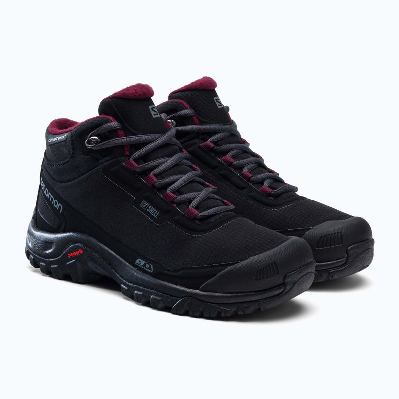 Salomon Shelter CS WP scarpe da trekking da donna nero/ebano/vino degustazione 5