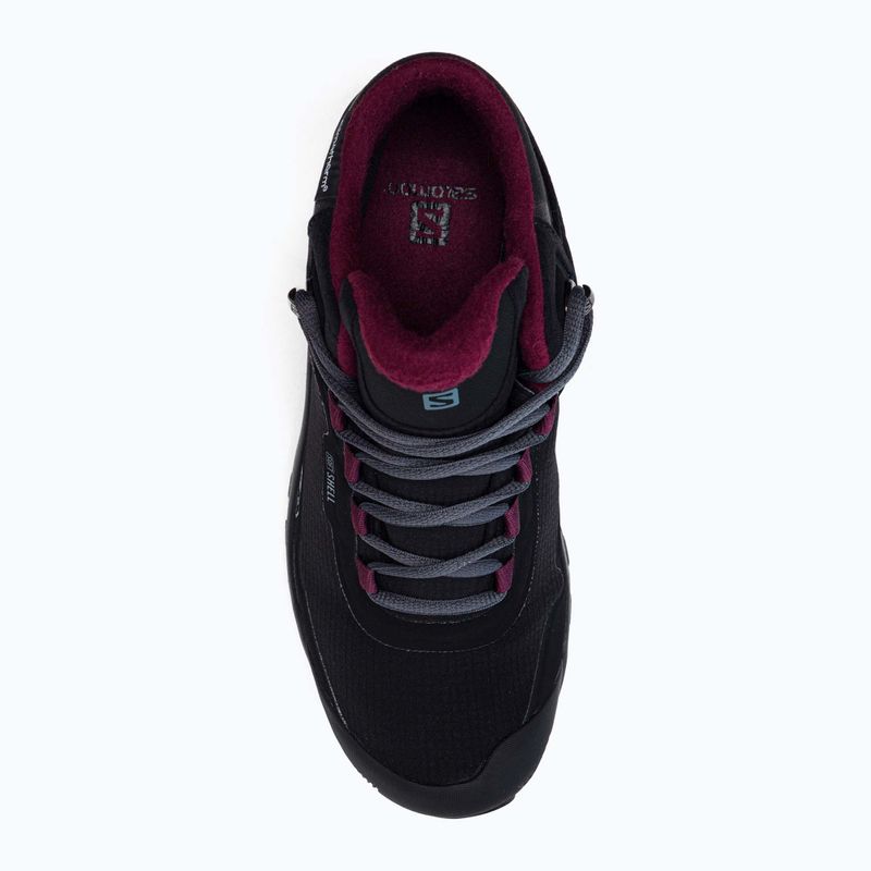 Salomon Shelter CS WP scarpe da trekking da donna nero/ebano/vino degustazione 6