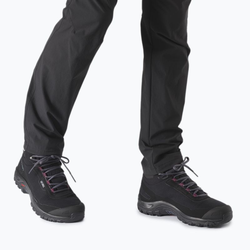 Salomon Shelter CS WP scarpe da trekking da donna nero/ebano/vino degustazione 9