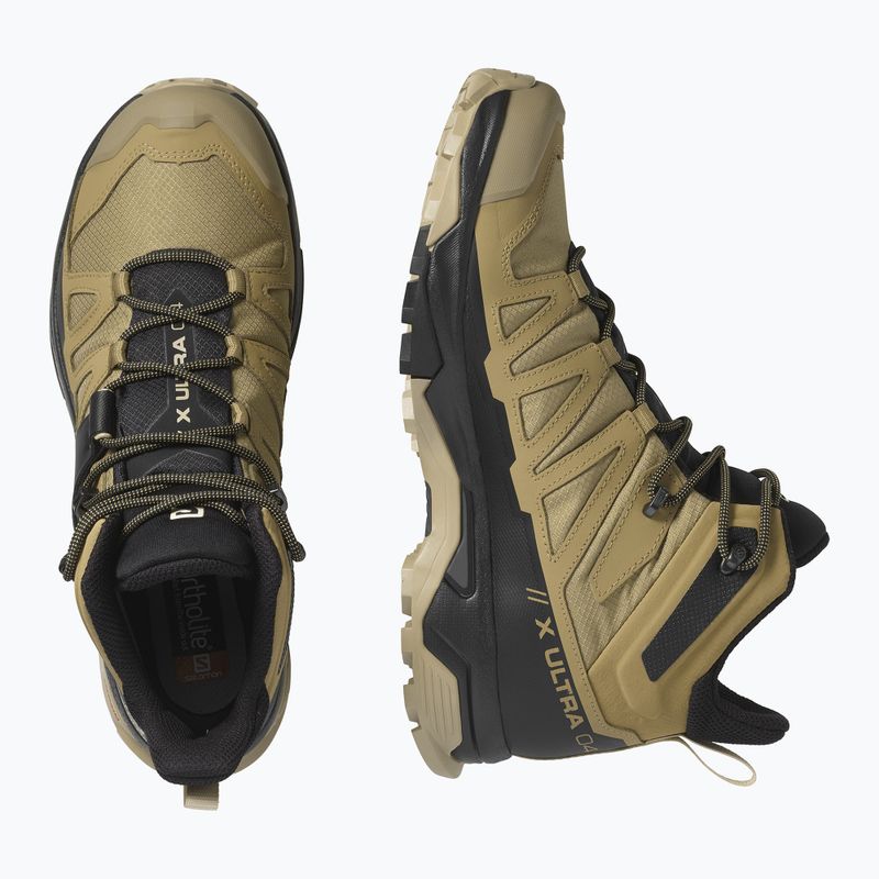 Scarpe da trekking da uomo Salomon X Ultra 4 Mid GTX kelp/nero/safari 14