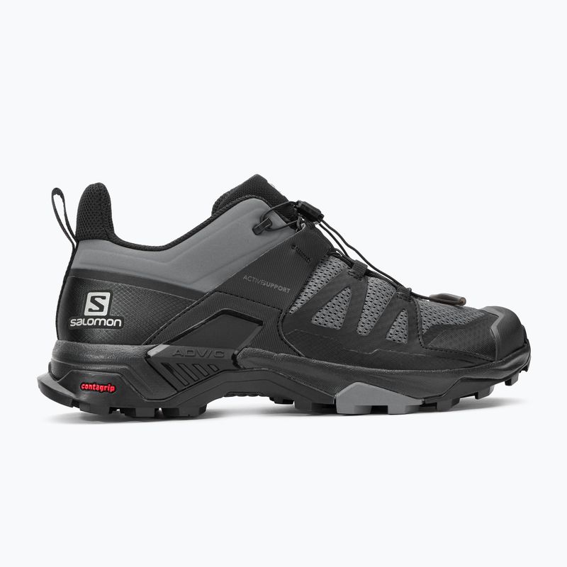 Scarpe da trekking da uomo Salomon X Ultra 4 quiet shade/nero/quiet shade 2