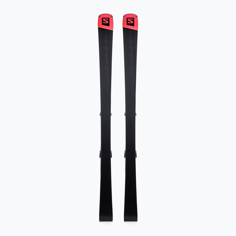 Sci da discesa da uomo Salomon S/Force Ti 80 + attacchi Z12 GW nero/rosso 3