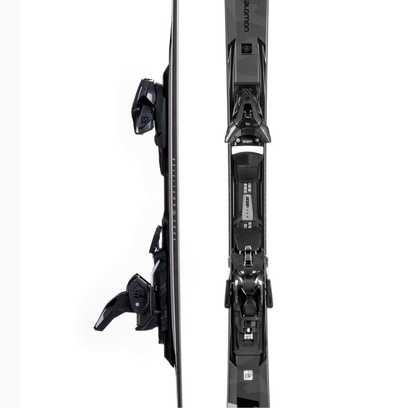 Sci da discesa da uomo Salomon S/Force Ti 80 + attacchi Z12 GW nero/rosso 5